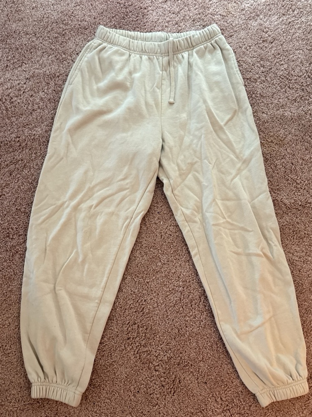 Garage Cream Drawstring Sweatpants
